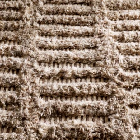 New Beige Colour Moroccon Handmade Wool Rug